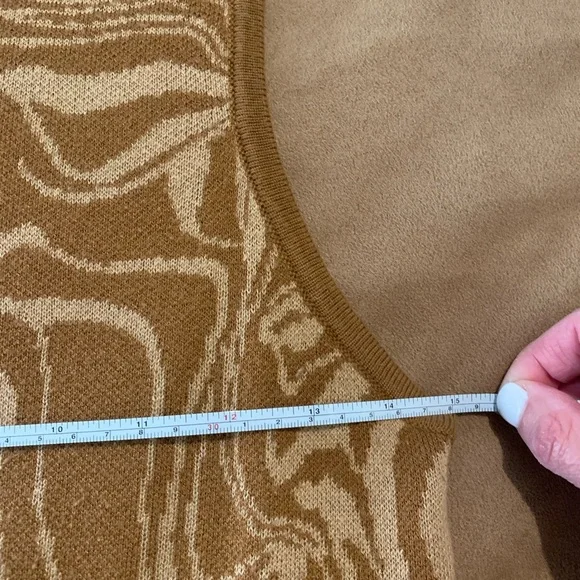 Revolve Paloma midi dress, brown & tan swirl - Picture 10 of 11